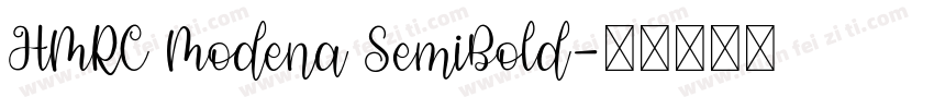 HMRC Modena SemiBold字体转换